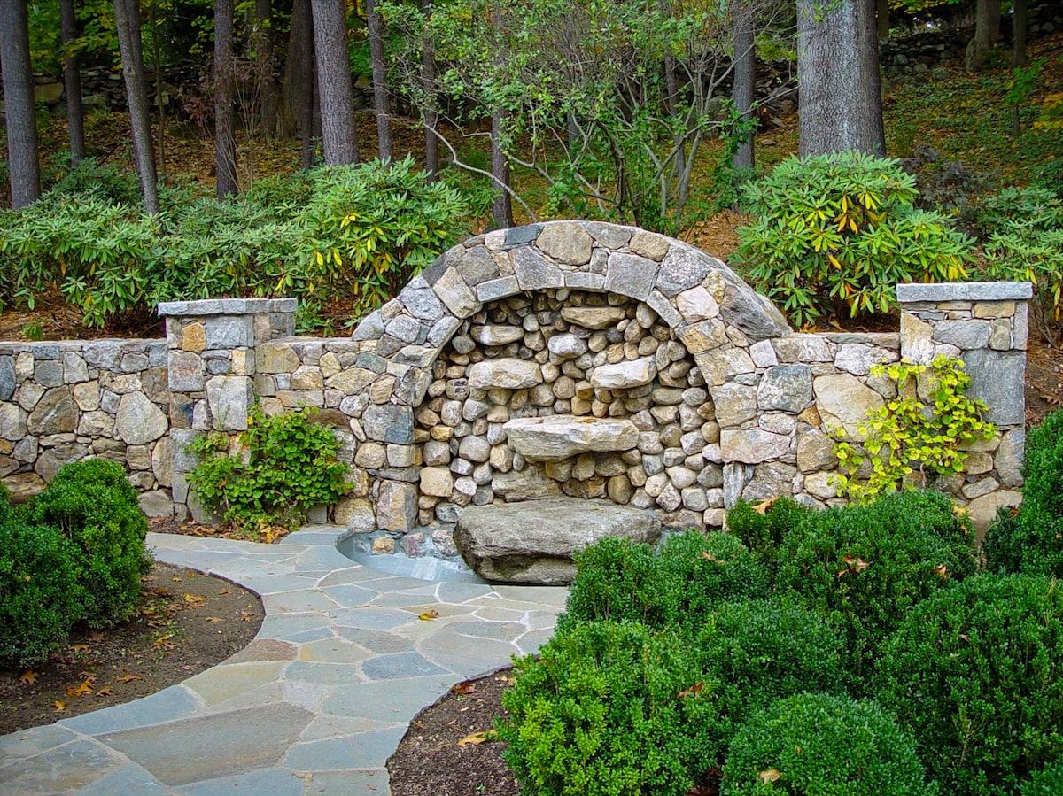 custom outdoor stone structure