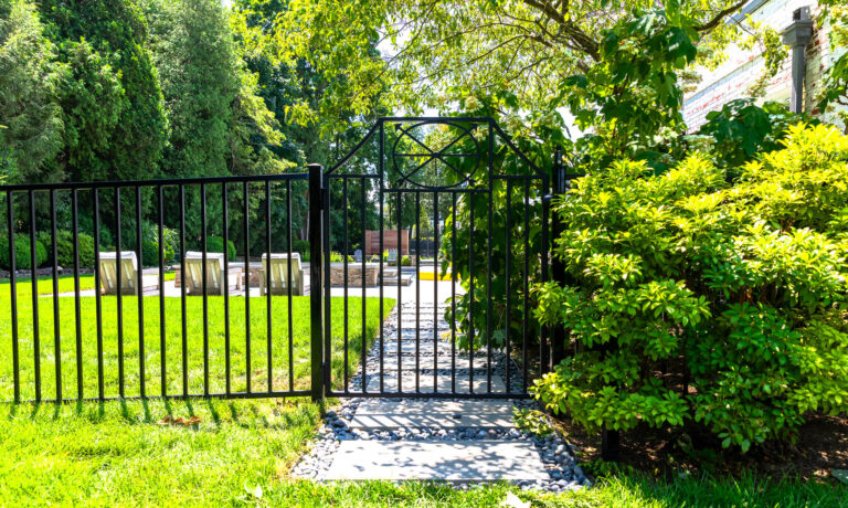 metal walk gate