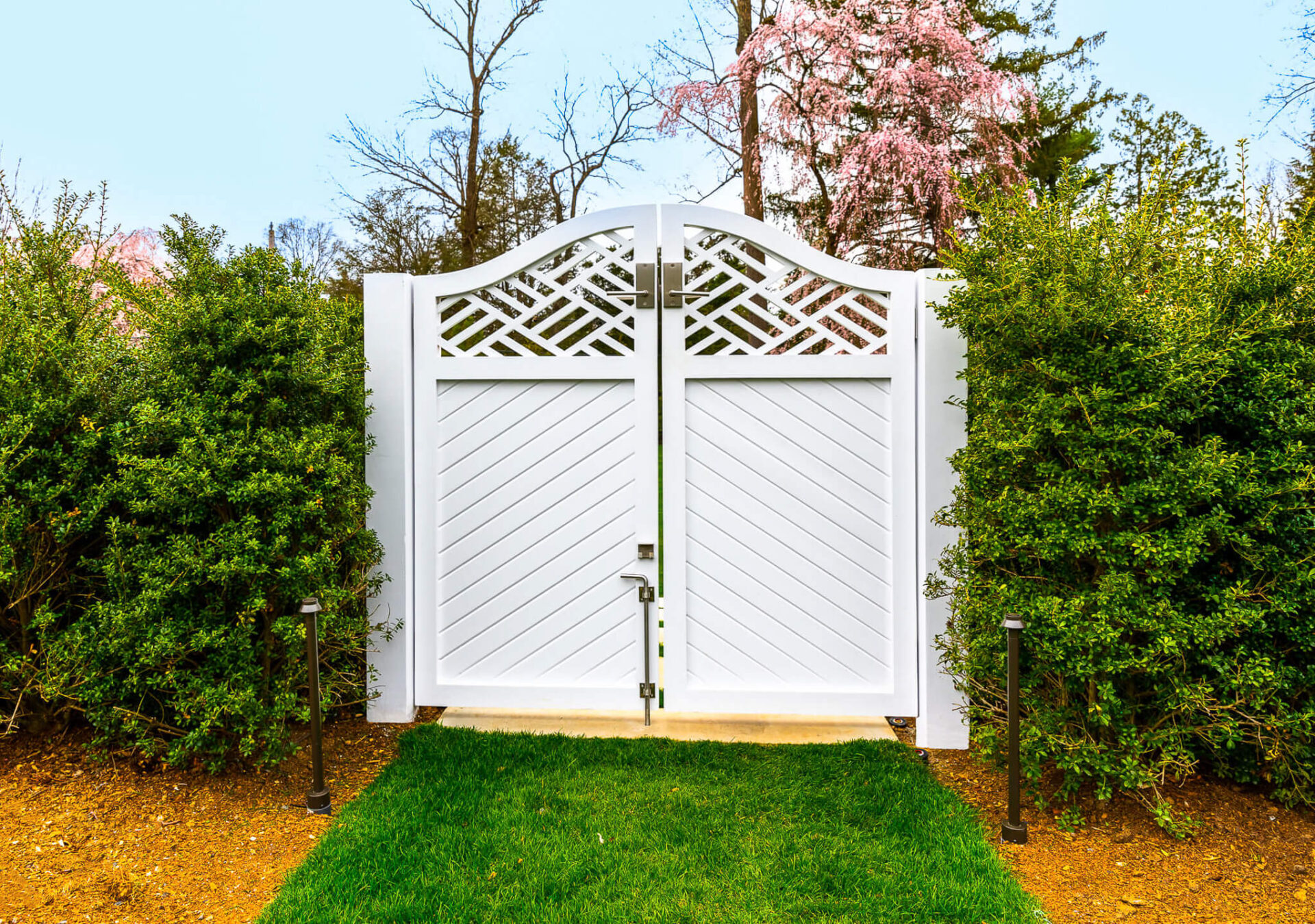 wood walk gate