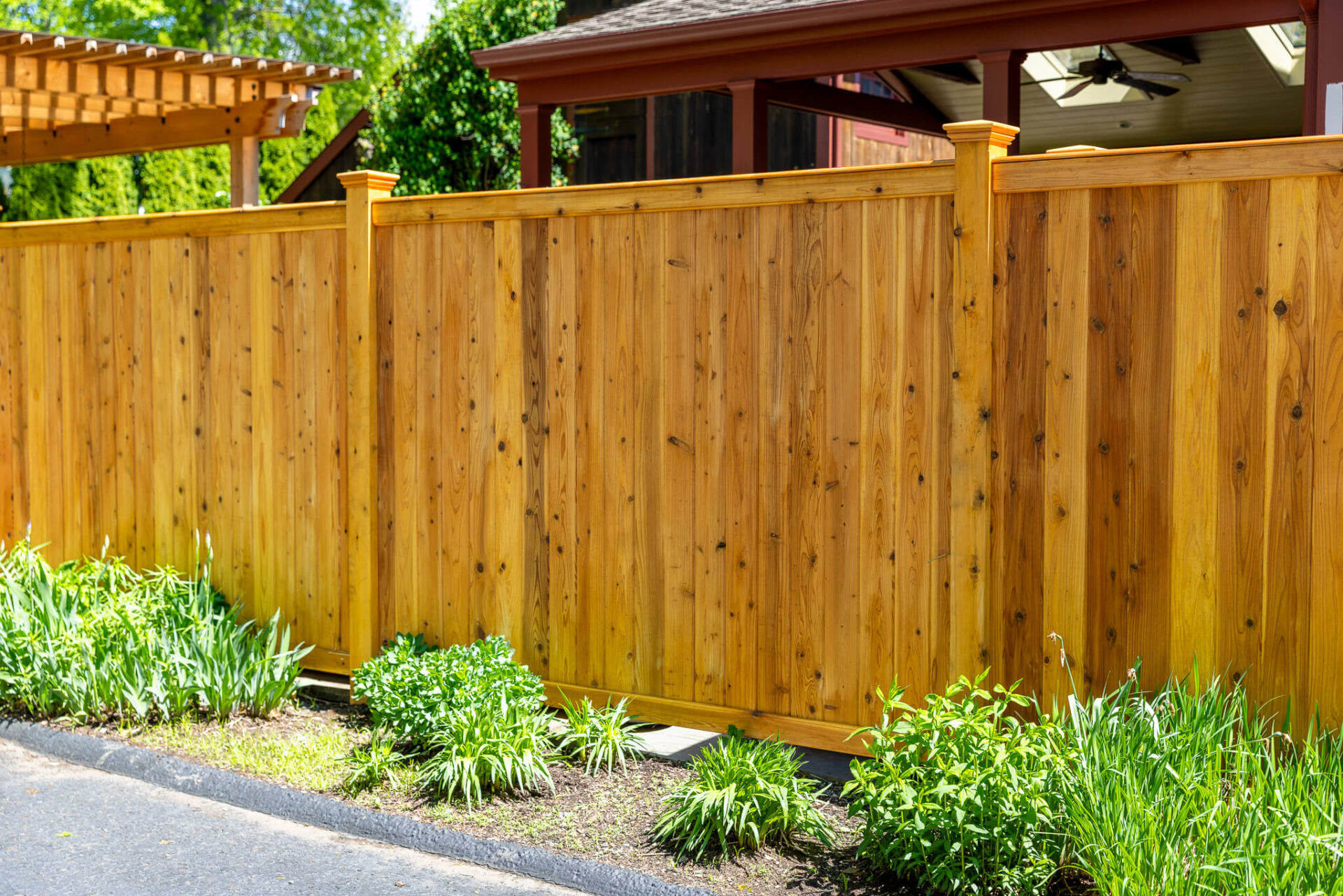 Wooden fence