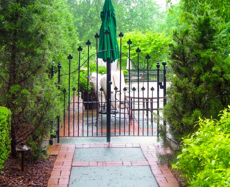 metal walk gate