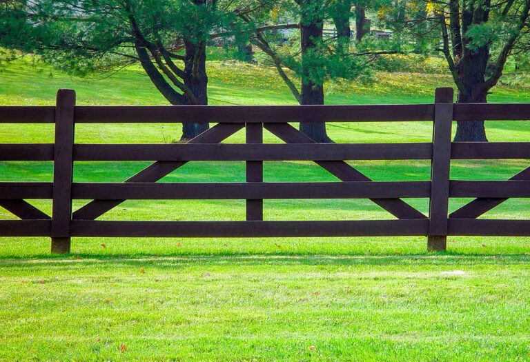Wood fence