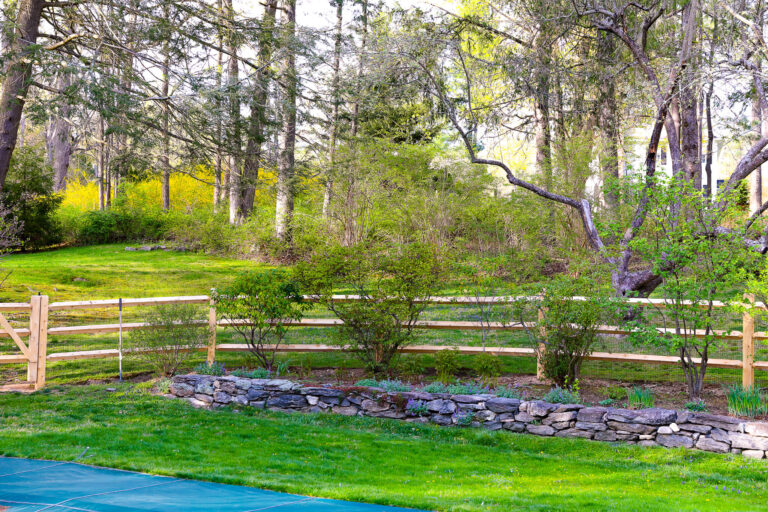 Wood fence