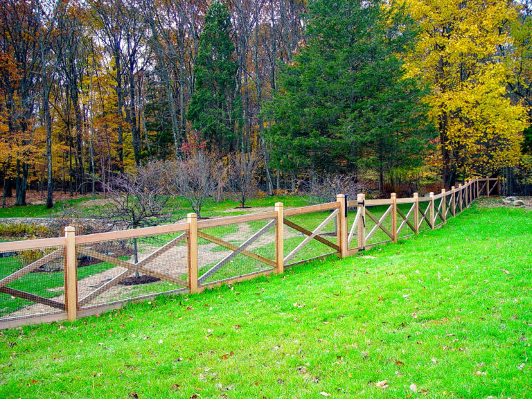 Wood fence