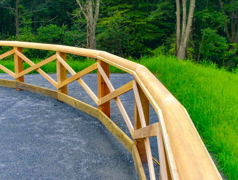 Wood fence