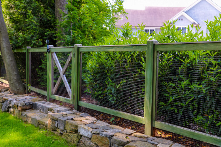 Wood fence