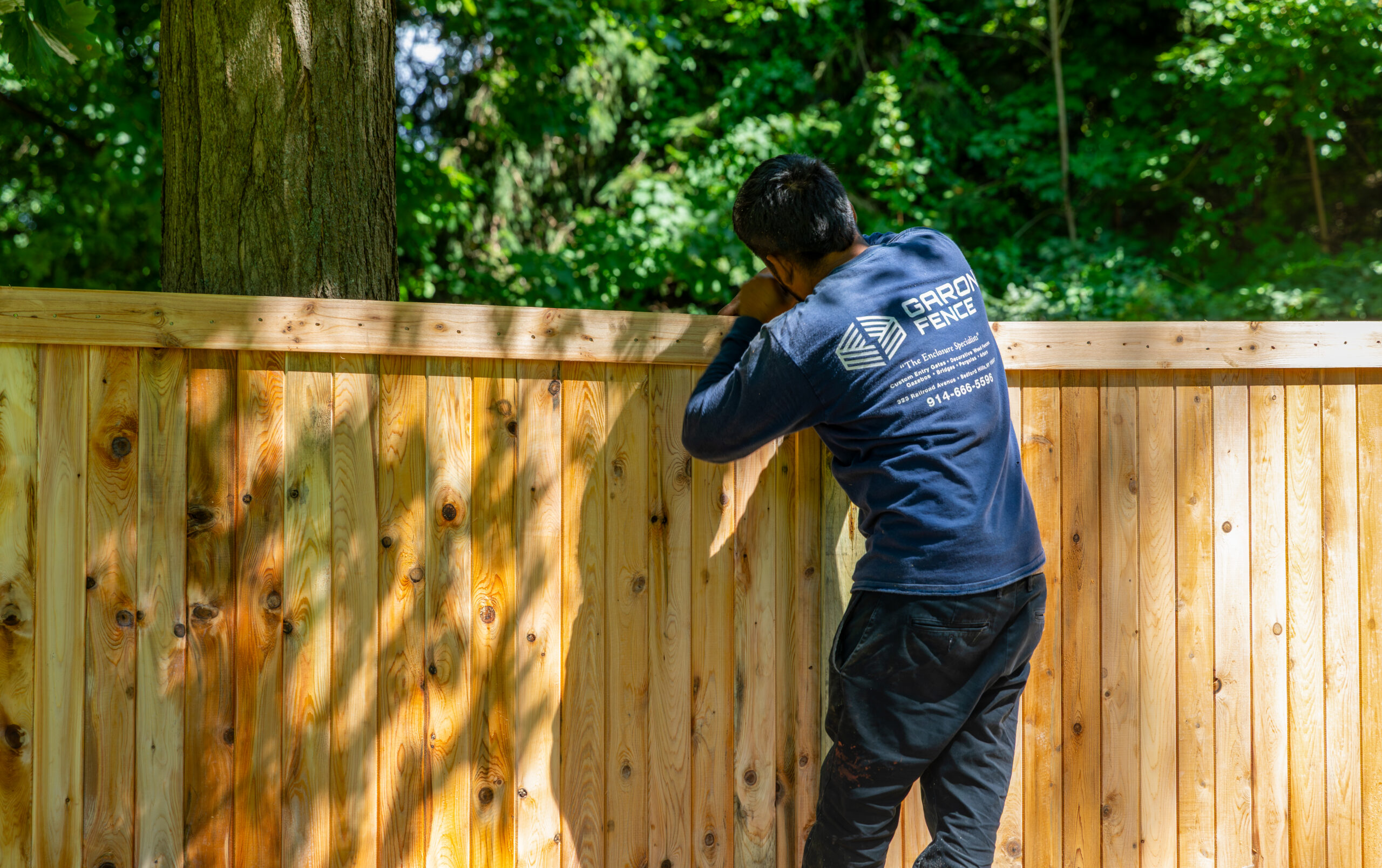 Garon Fence Installing Standard Height Fence for Wood Privacy Install
