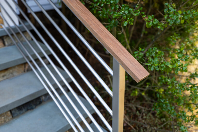 Cable rail ipe railing